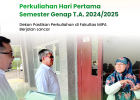 Hari Pertama Perkuliahan: Dekan Fakultas MIPA Universitas Andalas Pastikan Perkuliahan Berjalan Optimal