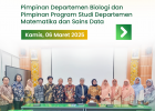 Transformasi Kepemimpinan: Sertijab FMIPA Unand Tandai Pergantian Pimpinan Departemen