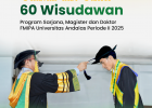 FMIPA UNAND Gelar Wisuda Periode II Tahun 2025: 60 Wisudawan Siap Menyinari Masa Depan Bangsa
