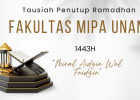 Tausiah Penutup Ramadhan 1443 H/2022 M Oleh Dekan Fakultas MIPA