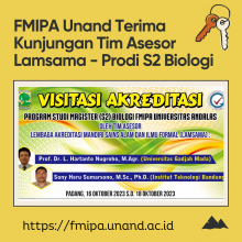 Fakultas MIPA Unand Terima Kunjungan Tim Lamsama dalam Rangka Visitasi Akreditasi Prodi S2 Biologi   