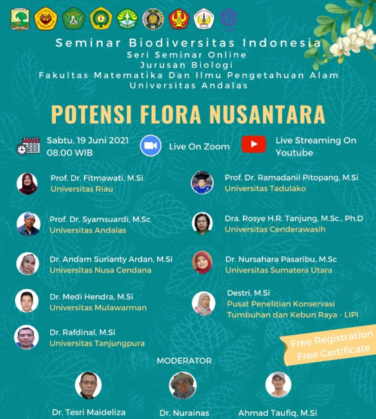 Dihadiri hampir 2000 peserta, Seminar Biodiversitas Indonesia “Potensi Flora Nusantara” terlaksana dengan sukses