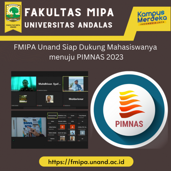 FMIPA Unand Siap Dukung Mahasiswanya menuju PIMNAS 2023