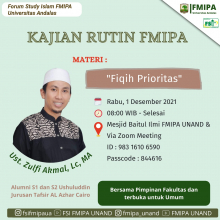 Kajian Rutin Fakultas MIPA di Bulan Desember