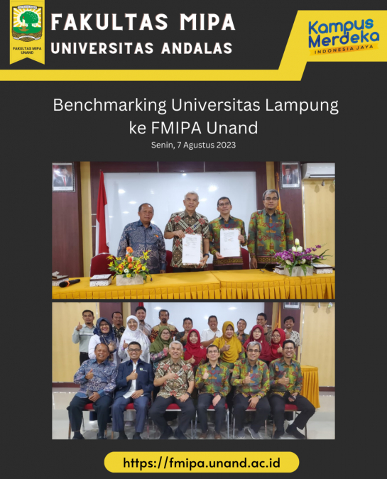 FMIPA Unand  Terima Kunjungan UNILA,Tingkatkan Kerjasama Akademik antar Perguruan Tinggi   