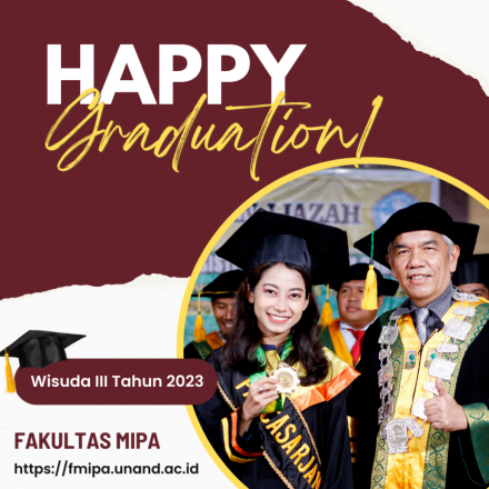 Fakultas MIPA Unand Mewisuda Satu Orang Mahasiswa Magister Internasional   