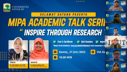 MIPA Academic Talk Series 2: Inspire Through Research   