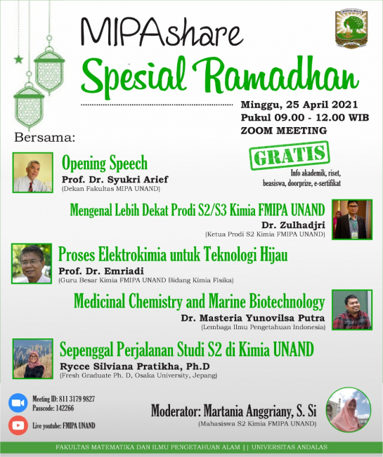 MIPAshare Kimia, Perdana di Bulan Ramadhan