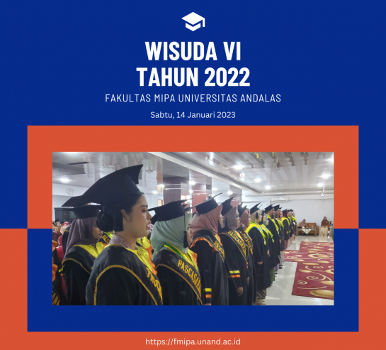 Jumlah Wisudawan FMIPA Tahun 2022  Meningkat &gt; 20% di Bandingkan Tahun Sebelumnya   