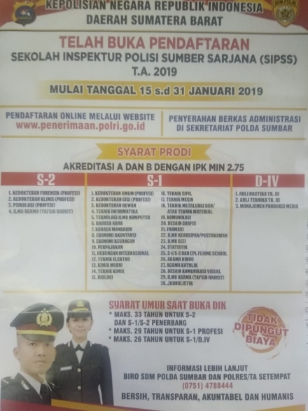 Pengumuman SIPSS TA 2019